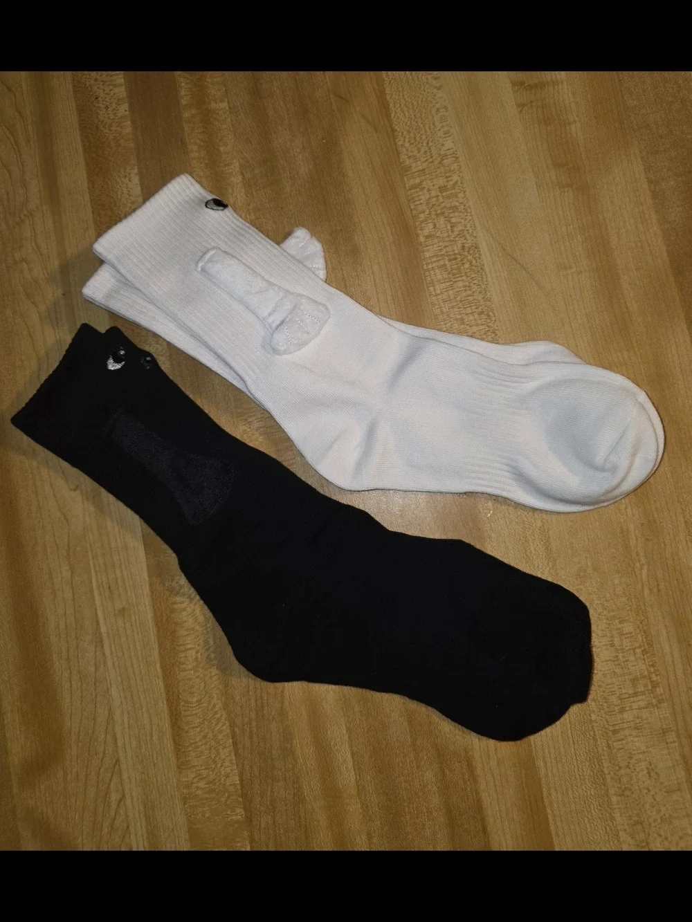 Black White Crew Compression Socks Twin Pack #SOK4